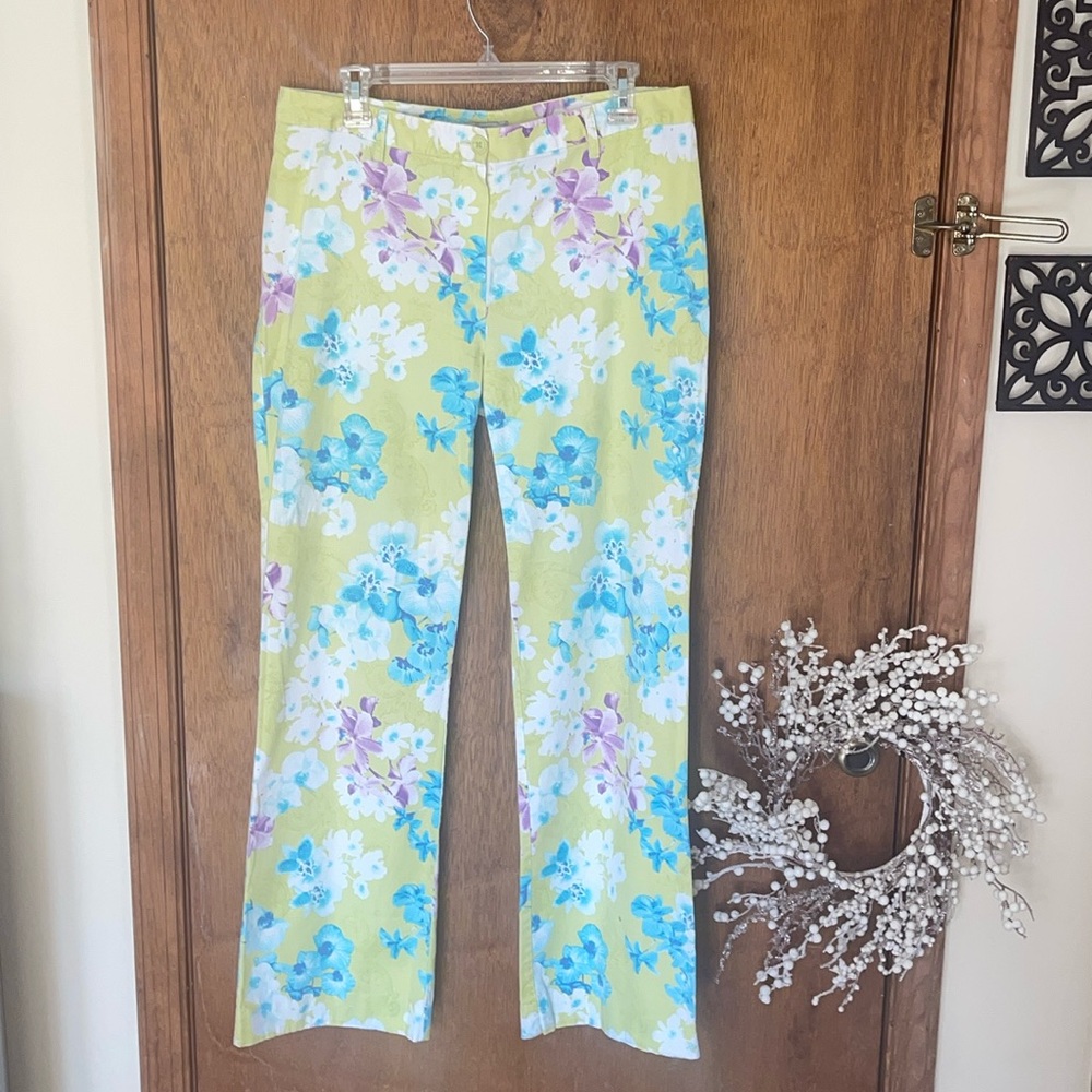 Sale 5 items for $20😎 Flower printed pants by OLTRE, made in Italy.